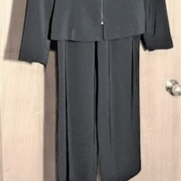 Zip Front Black Suit - Picture 6 of 9